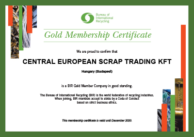2020 - Central European Scrap Trading Company